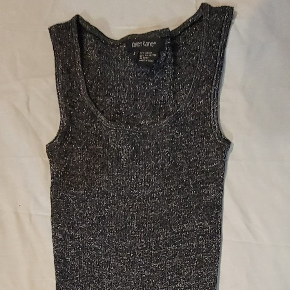 KAREN KANE - Silver Metallic Tank
